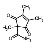 CAS 登录号：444816-38-0， 1,3,4-三甲基-2,5-二氧代-3-环戊烯-1-甲酰胺