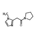 CAS 登录号：445394-72-9， 2-(1-甲基-1H-咪唑-2-基)-1-(1-吡咯烷基)乙酮