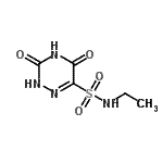 CAS 登录号：446267-85-2， N-乙基-3,5-二氧代-2,3,4,5-四氢-1,2,4-三嗪-6-磺酰胺