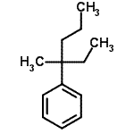 CAS 登录号：4468-40-0， (3-甲基-3-己烷基)苯