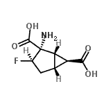 CAS 登录号：446822-82-8， (1S,2S,3R,5R,6S)-2-氨基-3-氟双环[3.1.0]己烷-2,6-二甲酸