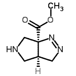 CAS 登录号：446875-99-6， 甲基(3aR,6aS)-3A,4,5,6-四氢吡咯并[3,4-c]吡唑-6A(3H)-羧酸酯