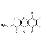 CAS 登录号：4487-61-0， 乙基5,6,7,8-四氟-2-甲基-4-氧代-4H-苯并吡喃-3-羧酸酯