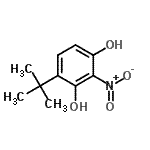 CAS 登录号：448899-59-0， 4-(2-甲基-2-丙基)-2-硝基-1,3-苯二酚