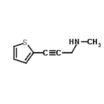 CAS 登录号：450357-06-9， N-甲基-3-(2-噻吩基)-2-丙炔-1-胺
