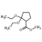 CAS 登录号：450408-27-2， 甲基2,2-二乙氧基环戊烷羧酸酯