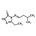 CAS 登录号：452277-41-7， 5-乙基-4-[(E)-(3-甲基丁亚基)氨基]-2,4-二氢-3H-1,2,4-三唑-3-硫酮