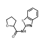 CAS 登录号：452351-71-2， N-(1,3-苯并噻唑-2-基)四氢-2-呋喃甲酰胺
