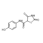 CAS 登录号：452368-75-1， N-(4-羟基苯基)-2,4-二氧代-1,3-噻唑烷-5-甲酰胺