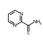 结构式 CAS# 4537-73-9, 2-嘧啶硫代甲酰胺