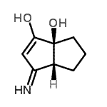 CAS 登录号：455893-07-9， (3aR,6aS)-3-亚氨基-3A,4,5,6-四氢-1,6A(3H)-并环戊二烯二醇