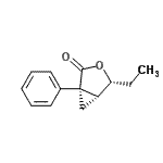 CAS 登录号：459143-16-9， (1S,4R,5R)-4-乙基-1-苯基-3-氧杂双环[3.1.0]己烷-2-酮