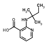 CAS 登录号：460044-26-2， 2-[(2-甲基-2-丁烷基)氨基]烟酸
