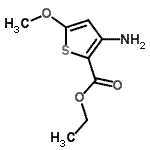 CAS 登录号：460355-90-2， 乙基3-氨基-5-甲氧基-噻吩-2-羧酸酯