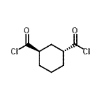 CAS 登录号：46065-16-1， (1R,3R)-1,3-环己烷二羰基二氯化物