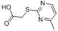 结构式 CAS# 46118-95-0, 2-(羧甲基硫代)-4-甲基嘧啶