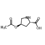 CAS 登录号：46122-47-8， (4R)-4-乙酰氧基-L-脯氨酸