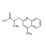 CAS 登录号：462068-47-9， 2-[(4-甲基-2-喹啉基)硫基]丙酸