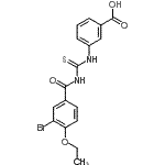 CAS 登录号：462613-53-2， 3-{[(3-溴-4-乙氧基苯甲酰基)硫代氨基甲酰]氨基}苯甲酸