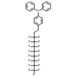 结构式 CAS# 462996-04-9, [4-(3,3,4,4,5,5,6,6,7,7,8,8,9,9,10,10,10-十七氟癸基)苯基](二苯基)膦