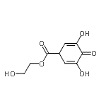CAS 登录号：463301-80-6， 2-羟基乙基3,5-二羟基-4-氧代-2,5-环己二烯-1-羧酸酯