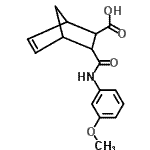 CAS 登录号：464877-92-7， 3-[(3-甲氧基苯基)氨基甲酰]双环[2.2.1]庚-5-烯-2-羧酸