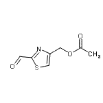 CAS 登录号：466686-76-0， (2-甲酰基-1,3-噻唑-4-基)甲基乙酸酯