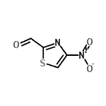 CAS 登录号：466686-78-2， 4-硝基-1,3-噻唑-2-甲醛