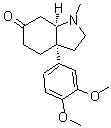 CAS 登录号：468-53-1， (3aR,7aR)-3a-(3,4-二甲氧基苯基)-1-甲基-2,3,4,5,7,7a-六氢吲哚-6-酮