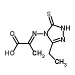 CAS#: 468753-39-1， (2E)-2-[(3-Ethyl-5-Thioxo-1,5-Dihydro-4H-1,2,4-Triazol-4-Yl)Imino]Propanoic Acid