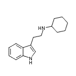 CAS 登录号：46886-89-9， N-[2-(1H-吲哚-3-基)乙基]环己胺