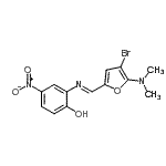 CAS 登录号：471289-56-2， 2-[(E)-{[4-溴-5-(二甲基氨基)-2-呋喃基]亚甲基}氨基]-4-硝基苯酚