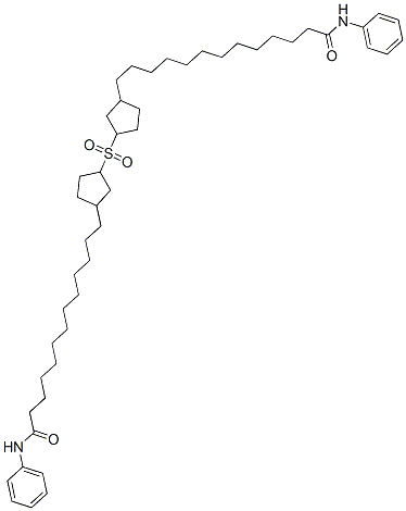 CAS#: 473-32-5， N-Phenyl-13-[3-[3-[12-(Phenylcarbamoyl)Dodecyl]Cyclopentyl]Sulfonylcyclopentyl]Tridecanamide