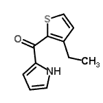 CAS 登录号：473933-99-2， (3-乙基-2-噻吩基)(1H-吡咯-2-基)甲酮