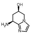 CAS 登录号：474623-16-0， (6R,8S)-8-氨基-5,6,7,8-四氢咪唑并[1,2-a]吡啶-6-醇