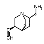 CAS 登录号：475160-60-2， 1-[(2S,4S,5S)-5-乙炔基-1-氮杂双环[2.2.2]辛-2-基]甲胺
