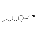 CAS 登录号：475275-15-1， S-乙基(5-乙氧基四氢-2-呋喃基)硫代乙酸酯