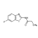 CAS 登录号：476297-58-2， N-(6-氟-1,3-苯并噻唑-2-基)丙酰胺