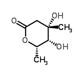CAS 登录号：476468-29-8， (4S,5R,6S)-4,5-二羟基-4,6-二甲基四氢-2H-吡喃-2-酮