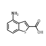 CAS 登录号：478076-38-9， 4-氨基-1-苯并噻吩-2-羧酸