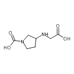 CAS 登录号：478272-62-7， 3-[(羧甲基)氨基]-1-吡咯烷羧酸