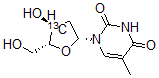 CAS 登录号：478511-06-7， 胸苷-3'-13C