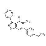 CAS#: 479077-02-6， 6-(4-Methoxyphenyl)-5-Methyl-3-(4-Pyridinyl)[1,2]Oxazolo[4,5-c]Pyridin-4(5H)-One