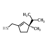 CAS 登录号：479209-97-7， [(3R)-3-异丙基-3-甲基-1-环戊烯-1-基]甲硫醇