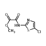 CAS 登录号：480450-82-6， 甲基[(5-氯-1,3-噻唑-2-基)氨基](氧代)乙酸酯