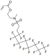 CAS 登录号：48077-95-8， 2-[[(3,3,4,4,5,5,6,6,7,7,8,8,9,9,10,10,10-十七氟癸基)磺酰基]甲基氨基]乙基丙烯酸酯
