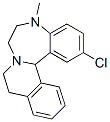 CAS 登录号：48187-65-1， (+)-5,6,7,9,10,14beta-六氢-2-氯-5-甲基异喹啉并[2,1-d][1,4]苯并二氮杂卓