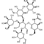 CAS 登录号：482638-98-2， 2-乙酰氨基-2-脱氧-alpha-D-吡喃葡萄糖基-(1->3)-[6-脱氧-alpha-L-吡喃半乳糖基-(1->5)]-[6-脱氧-alpha-L-吡喃半乳糖基-(1->2)-alpha-D-吡喃半乳糖基-(1->4)]-[alpha-D-吡喃半乳糖基-(1->2)]-D-葡萄糖