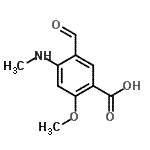 CAS#: 483304-02-5， 5-Formyl-2-Methoxy-4-(Methylamino)Benzoic Acid