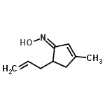 CAS 登录号：483358-44-7， (1E)-5-烯丙基-N-羟基-3-甲基-2-环戊烯-1-亚胺